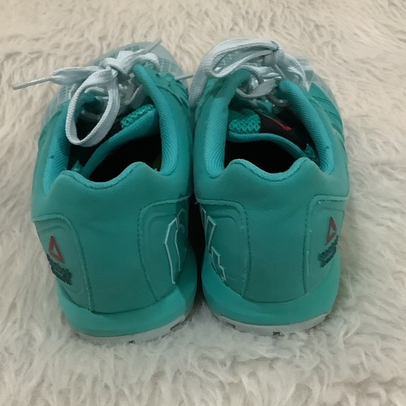 Reebok women’s athletic turquoise cross fit athletic shoes size 9.5 - Picture 4 of 9